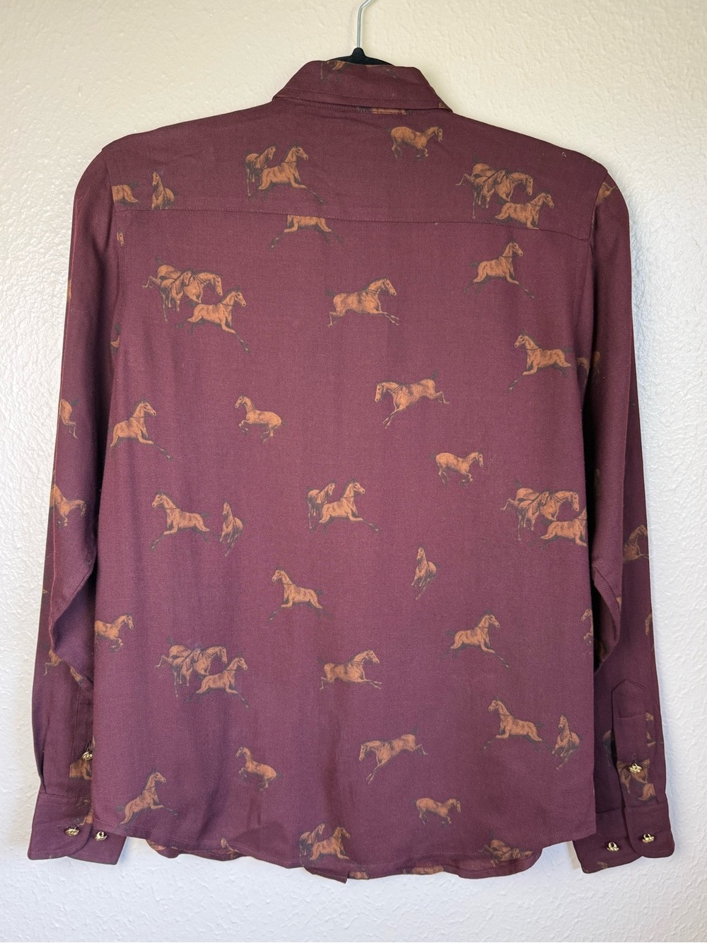 VTG Lauren Ralph Lauren horse print button down - Picture 2 of 5